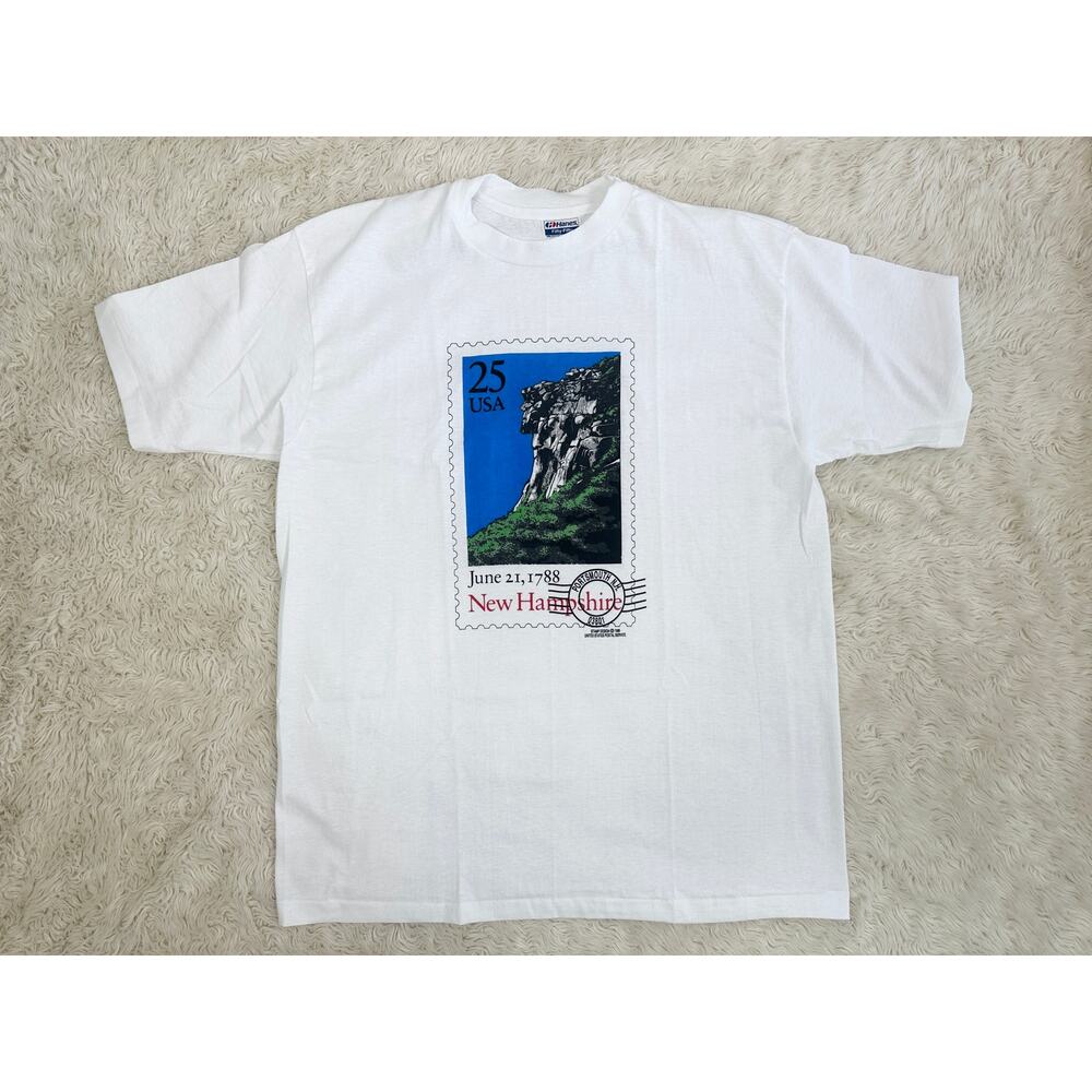 1988 Hanes New Hampshire Stamp Tee XL